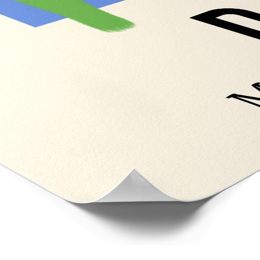 フラワーパーソナライズされたマーケット誕生フラワーアートプリント ポスター (角)