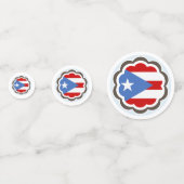 フラワーパーティープエルト県旗パーティーテーマ コンフェッティ (正面)