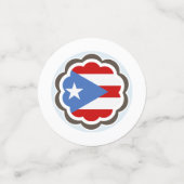 フラワーパーティープエルト県旗パーティーテーマ コンフェッティ (スモール正面)