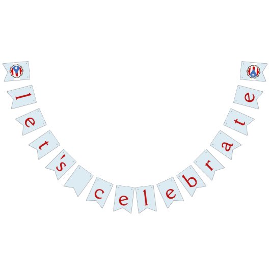 フラワーパーティー、プエルト·リカン·フラッグ バンティングフラッグ (全)