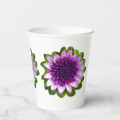 フラワーパーラベンダーシェード紙カップ 紙コップ (裏面)