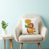 フラワーヒマワリのライオン クッション (椅子)