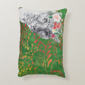 フラワーヒョウろうけつ染め アクセントクッション (裏面(縦))