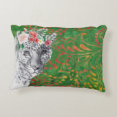 フラワーヒョウろうけつ染め アクセントクッション (裏面)