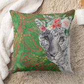 フラワーヒョウろうけつ染め クッション (ブランケット)