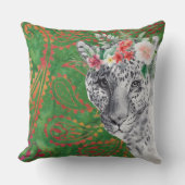 フラワーヒョウろうけつ染め クッション (正面)