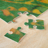 フラワーヒョウろうけつ染め ジグソーパズル (側面)