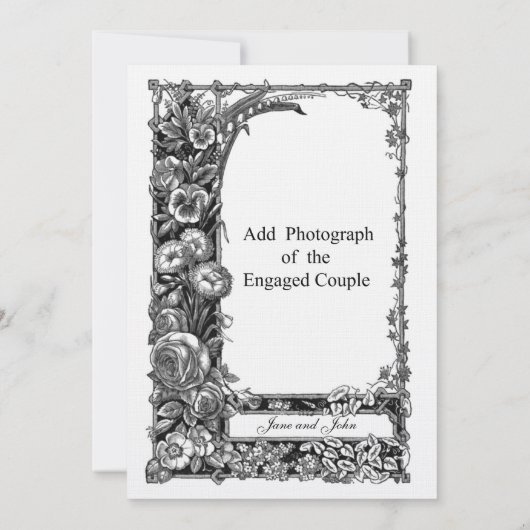 フラワービクトリアンズ婚約ディナー 招待状 (裏面)