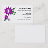 フラワービジネスカード 名刺 (正面/裏面)