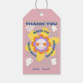 フラワービジネスチーム従業員の同僚に感謝 ギフトタグ (裏面)