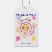 フラワービジネスチーム従業員の同僚に感謝 ギフトタグ (裏面)