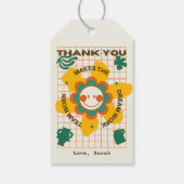 フラワービジネスチーム従業員の同僚に感謝 ギフトタグ (裏面)