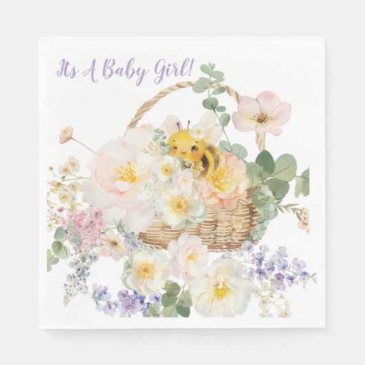 フラワービーランチナプキンス スタンダードランチョンナプキン (正面)