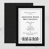 フラワービー ブライダルシャワー 招待状 (正面/裏面)