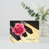 フラワーピアノ ポストカード (スタンド正面)