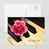 フラワーピアノ ポストカード (正面/裏面)