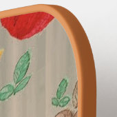 フラワーピックボールパドル ピックルボールラケット (左詳細)