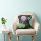 フラワーピンクかわいらしウォーターリリー開花フローラ クッション (椅子)