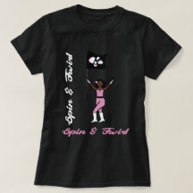 フラワーピンクのフラグTシャツ