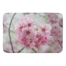 フラワーピンクの桜の写真 バスマット