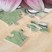 フラワーピンクガーベラデイジー ジグソーパズル (側面)