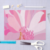 フラワーピンクデイジー花 薄葉紙 (クラフト)