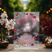 フラワーピンクリボン 彼女は結婚する ミモザバー