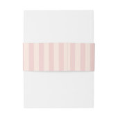 フラワーピンク熱帯ストライプ性結婚 招待状ベリーバンド (裏面例)