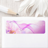 フラワーピンク – 背景 – ベクターアートデジタル現実主義 ラベル (インサイチュ)