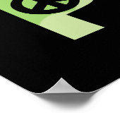 フラワーピーススカル ポスター (角)