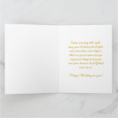 フラワーファインアートアルフォンスミュシャ誕生日 カード (内部)