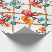 フラワーファッションファブリックデザインフラワー,油,絵画's, ラッピングペーパー (角)