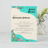 フラワーファンキーパワー70のインスパイアブライダルシャワー 招待状 (スタンド正面)