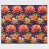 フラワーファンタジケユニークー ラッピングペーパー (フラット)