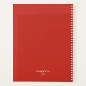 フラワーファンタジーレッドデイリーアジェンダ2026 プランナー手帳 (裏面)