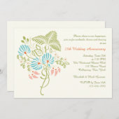 フラワーファンタジー招待状 招待状 (正面/裏面)