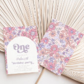 フラワーファースト誕生日招待状 |ワイルドフラワー 招待状