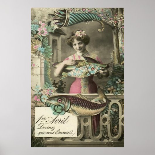 フラワーフィッシュコルヌコピアソワソンダブリル ポスター (正面)