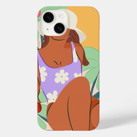フラワーフィールドとサンシャイン Case-Mate iPhoneケース (裏面)