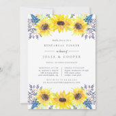 フラワーフィールドのリハーサルディナー招待状 招待状 (正面)