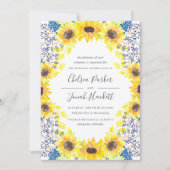 フラワーフィールドの結婚式招待状 招待状 (正面)