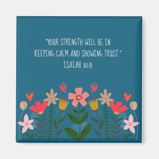 フラワーフィールドティール（緑がかった色） マグネット