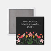 フラワーフィールドブラック マグネット (正面/裏面)