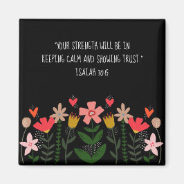 フラワーフィールドブラック マグネット