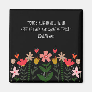 フラワーフィールドブラック マグネット