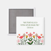 フラワーフィールドホワイト マグネット (正面/裏面)