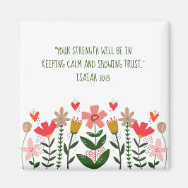 フラワーフィールドホワイト マグネット