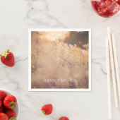 フラワーフィールド素朴カントリーウェディング披露宴 スタンダードカクテルナプキン (インサイチュ)