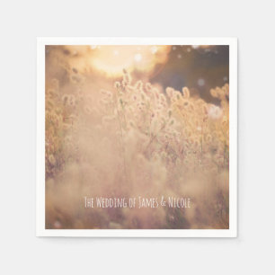 フラワーフィールド素朴カントリーウェディング披露宴 スタンダードカクテルナプキン