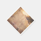 フラワーフィールド素朴カントリーウェディング披露宴 スタンダードカクテルナプキン (角)